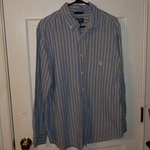 Chaps Striped Button Down